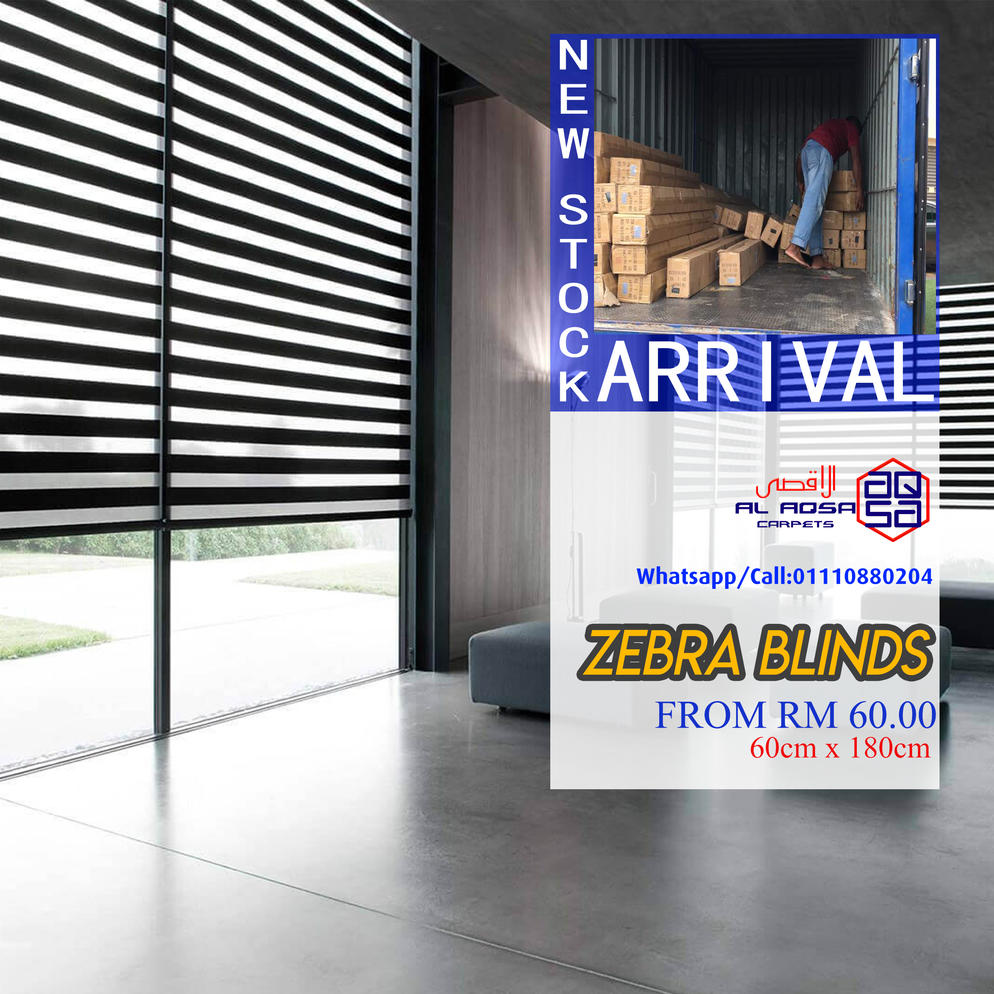 AlAqsa Carpets Showroom at Dkebun Commercial Centre Lowest Price Guaranteed Zebra Blinds  AlaqsaCarpets