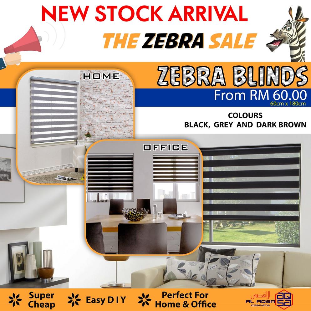 AlAqsa Carpets Showroom at Dkebun Commercial Centre Lowest Price Guaranteed Zebra blinds   AlaqsaCarpets