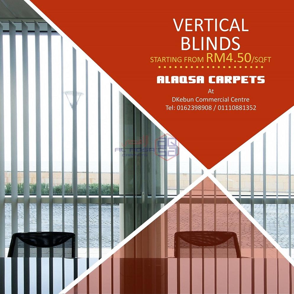 AlAqsa Carpets at Dkebun Commercial Centre Lowest Price Guaranteed Vertical Blinds Murah  AlaqsaCarpets