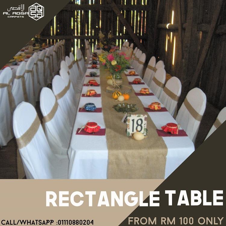 Rectangle Table Meja vertical  Alaqsacarpets