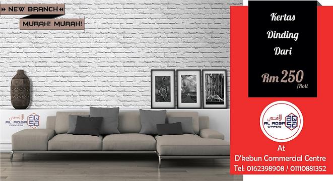 AlAqsa Carpets at Dkebun Commercial Centre Lowest Price Guaranteed Kertas Dinding Murah wallpaper murah carpet   AlaqsaCarpets