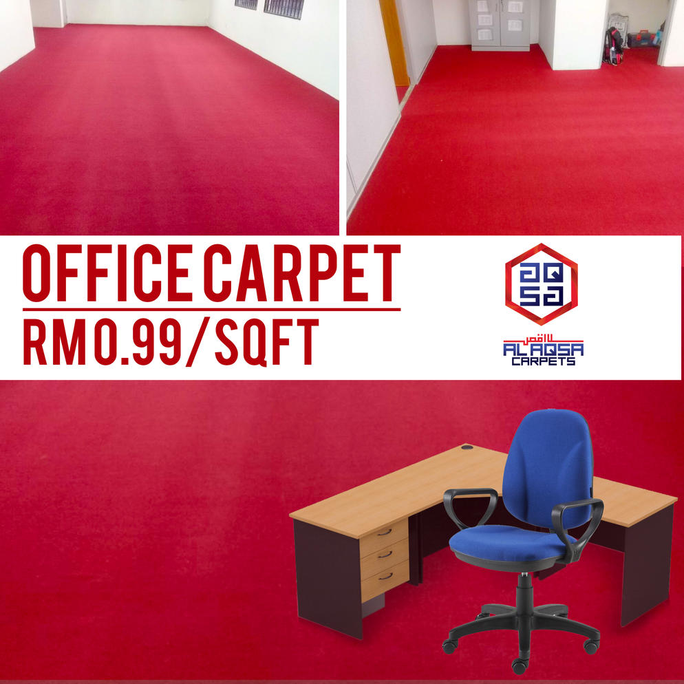 AlAqsa Carpets Showroom at Dkebun Commercial Centre  AlaqsaCarpets Office Carpet  Murah