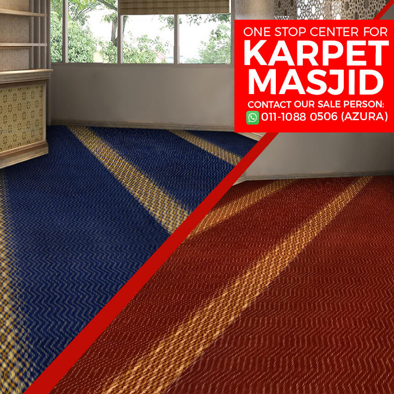 AlAqsa Carpets Showroom at Dkebun Commercial Centre Lowest Price Guaranteed Karpet Masjid Murah  AlaqsaCarpet