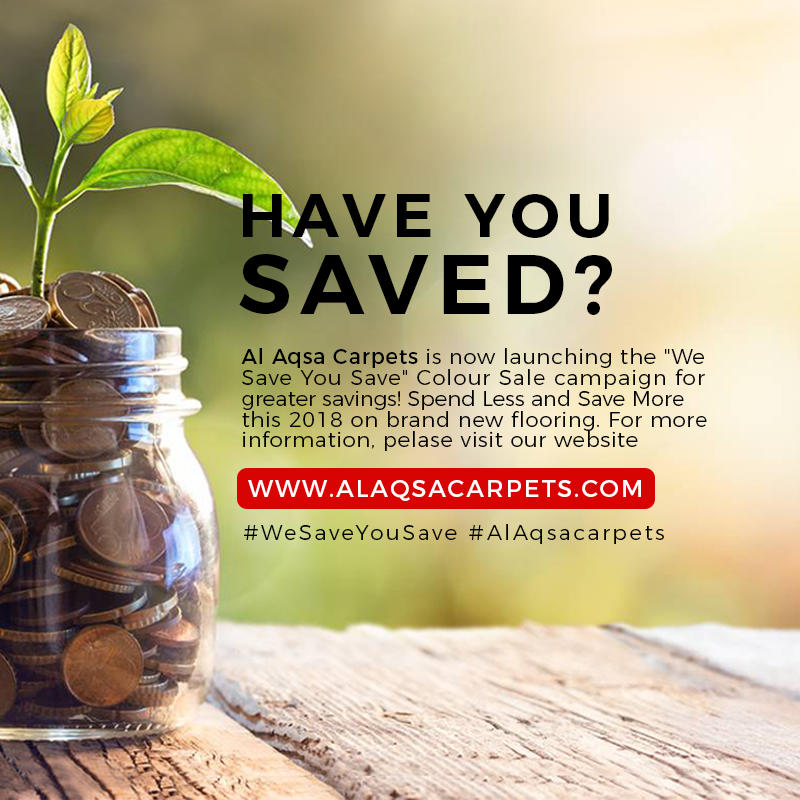 AL AQSA CARPETS PROMO WE SAVE YOU SAVE 800X800 BI
