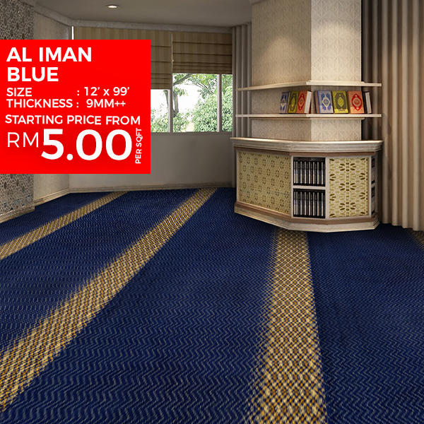 AlAqsa Carpets Showroom at Dkebun Commercial Centre Lowest Price Guaranteed Karpet Masjid  AlaqsaCarpet
