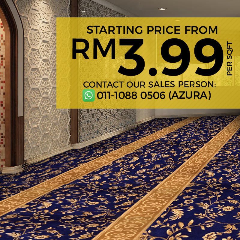 AlAqsa Carpets Showroom at Dkebun Commercial Centre Lowest Price Guaranteed Karpet Masjid  AlaqsaCarpets