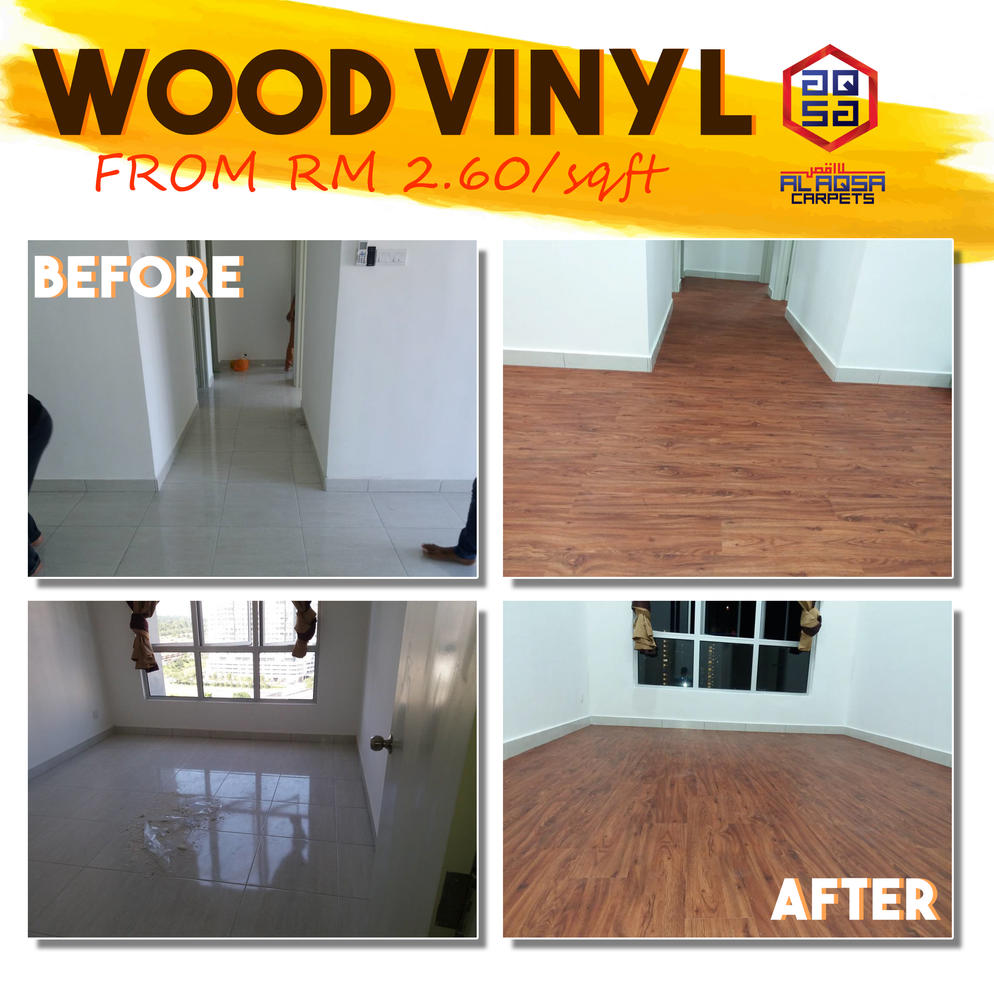 AlAqsa Carpets Showroom at Dkebun Commercial Centre Lowest Price Guaranteed Wood Vinyl Beforeafter  AlaqsaCarpets