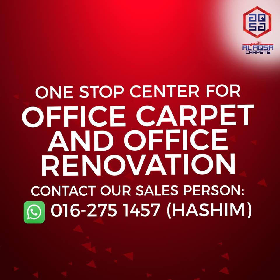 AlAqsa Carpets Showroom at Dkebun Commercial Centre Lowest Price Guaranteed Office Renovation  AlaqsaCarpets