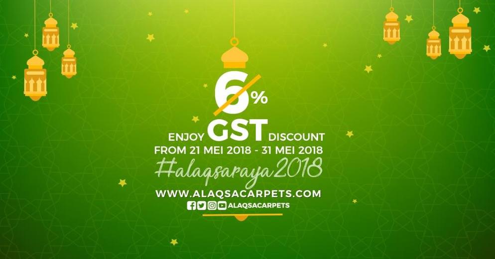 Alaqsacarpets GST Discount  alaqsaraya2018