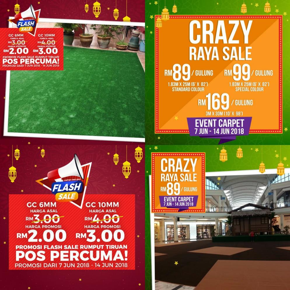 AlAqsa Carpets Showroom at Dkebun Commercial Centre Lowest Price Guaranteed Promosi Crazy Flash Sale  AlaqsaCarpets