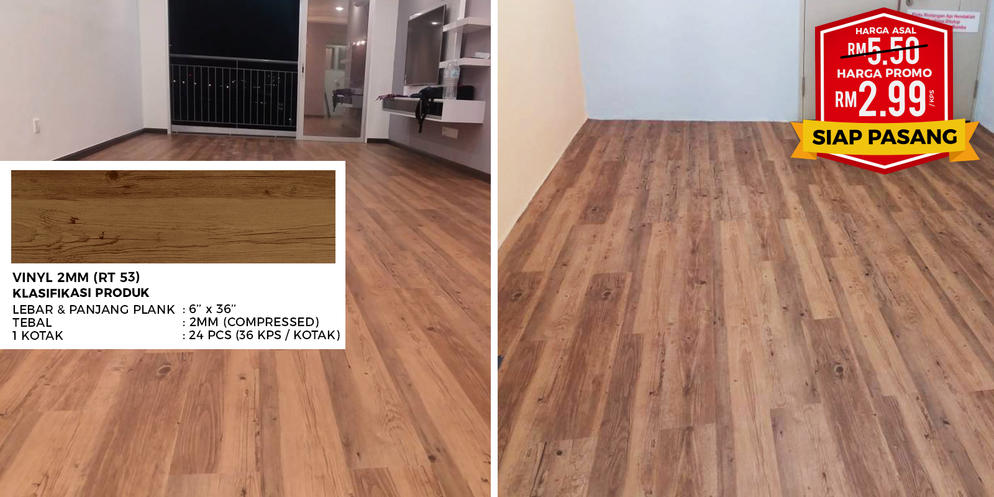 AL AQSA CARPETS WE SAVE YOU SAVE VINYL FLOORING  (RT53)