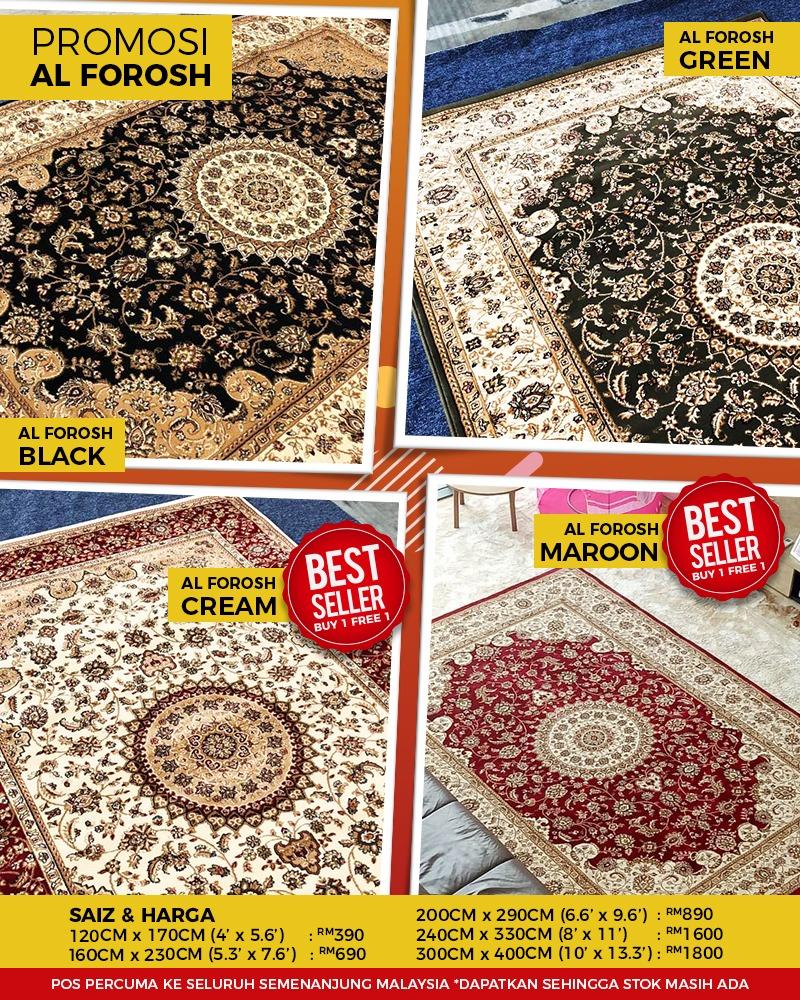 AlAqsa Carpets Showroom at Dkebun Commercial Centre Lowest Price Guaranteed Al Forosh Promo Murah  AlaqsaCarpets