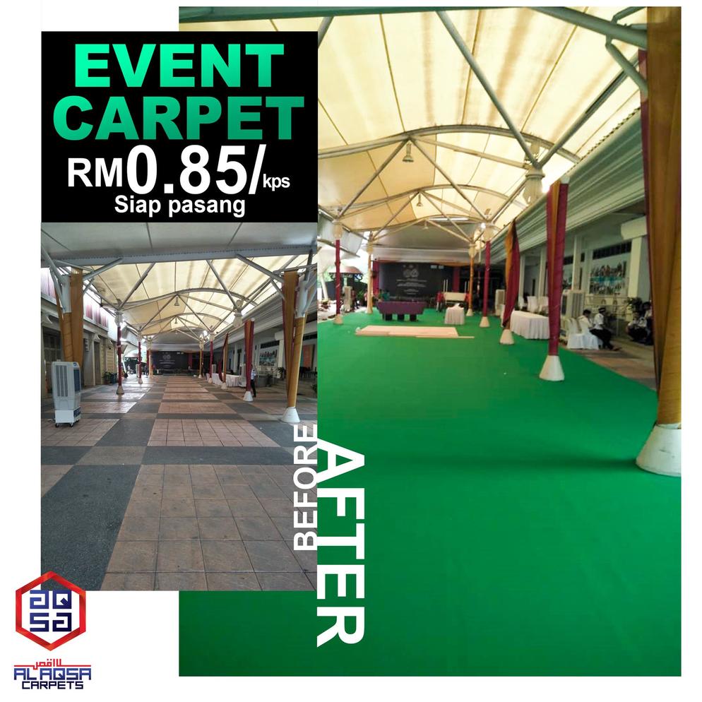 AlAqsa Carpets Showroom at Dkebun Commercial Centre Lowest Price Guaranteed Event Carpet Before After  AlaqsaCarpets