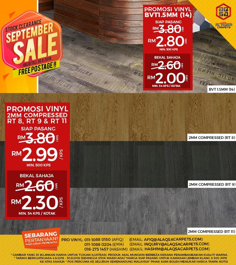 AlAqsa Carpets Showroom at Dkebun Commercial Centre Lowest Price Guaranteed Wood Vinyl September Sale  AlaqsaCarpets
