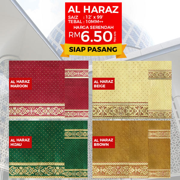 AL AQSA CARPETS KARPET MASJID AL HARAZ