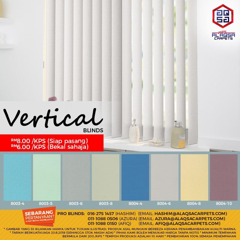 AlAqsa Carpets Showroom at Dkebun Commercial Centre Lowest Price Guaranteed Vertcal Blinds Murah  AlaqsaCarpets