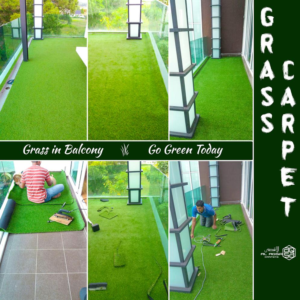 AlAqsa Carpets Showroom at Dkebun Commercial Centre Lowest Price Guaranteed Grass Carpet Balcony Murah  AlaqsaCarpets