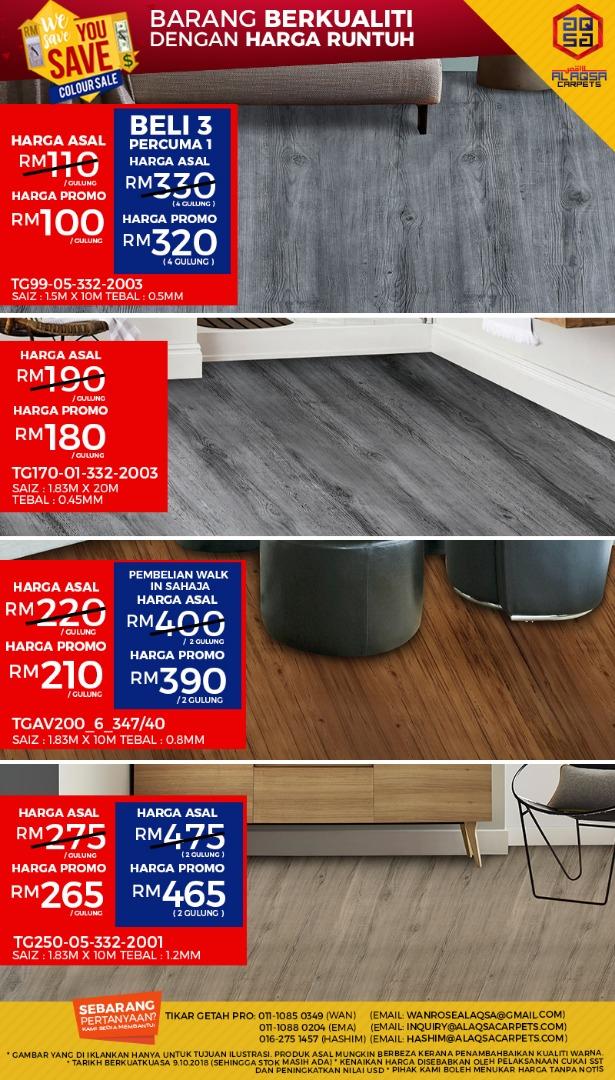 AlAqsa Carpets Showroom at Dkebun Commercial Centre Lowest Price Wesave Yousave Tikar Getah   Alaqsacarpets