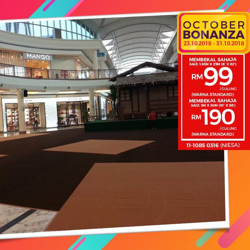 AlAqsa Carpets Showroom at Dkebun Commercial Centre Lowest Price Guaranteed Karpet Event' Double Bonanza  AlaqsaCarpets