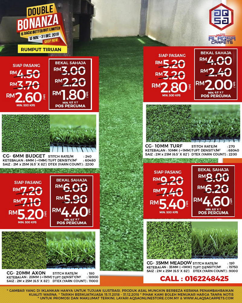  DOUBLEBONANZA GRASSCARPET