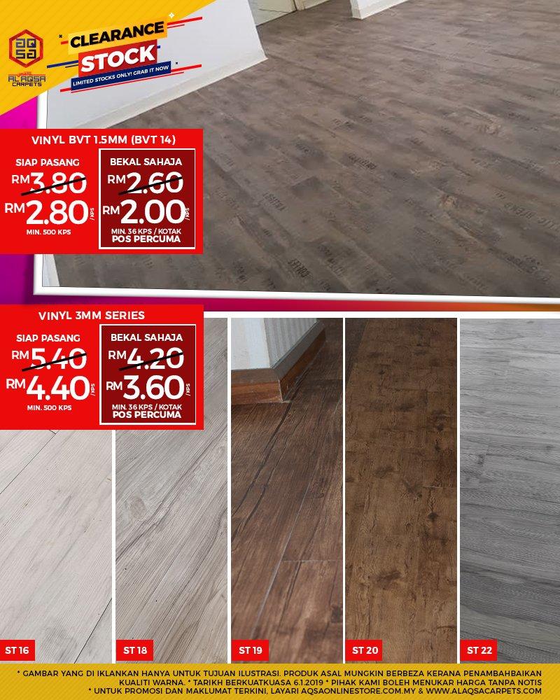 CLEARANCESTOCK VINYL FLOORING