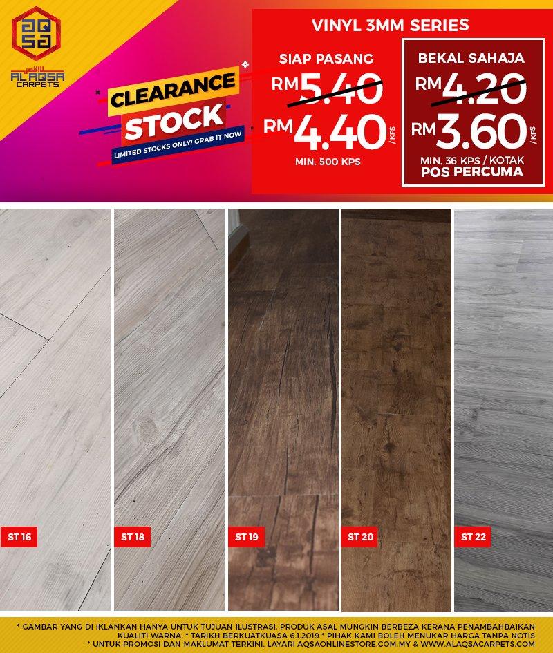  CLEARANCESTOCK VINYL FLOORING 3MM