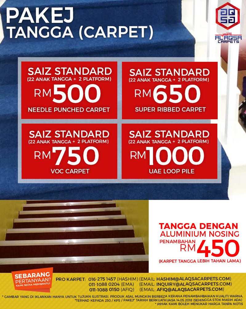 PAKEJ TANGGA (CARPET)
