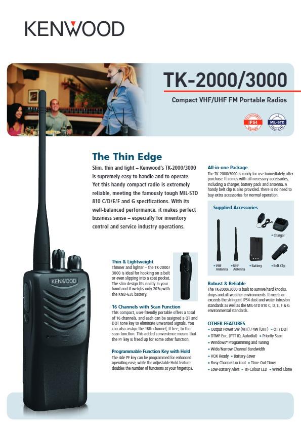 KENWOOD TK-2000 & TK-3000