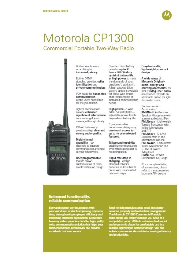 Motorola CP1300