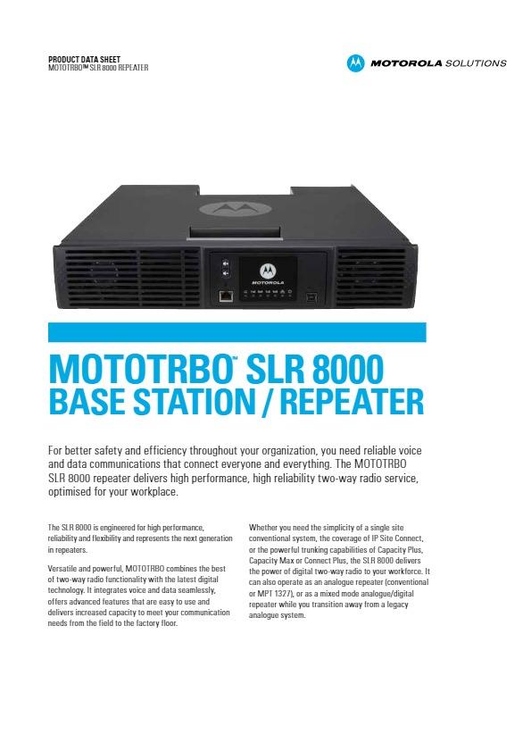 MOTOTRBO SLR 8000 Base Station/ Repeater