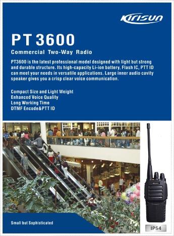 Kirisun PT3600 Two Way Radio brochure