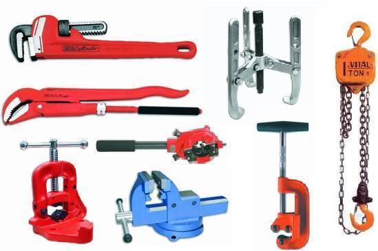 PLUMBING TOOLS-CHAIN HOISTS-VISES-PULLERS