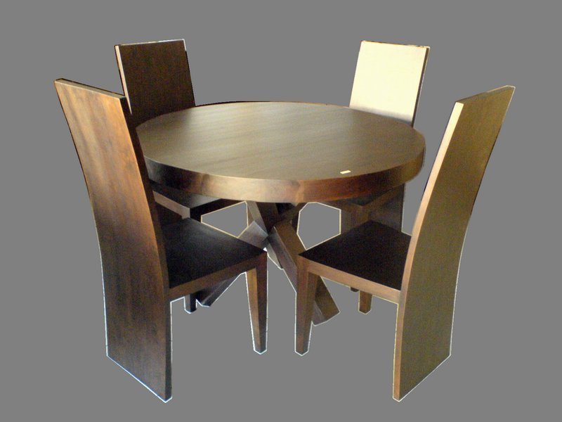 Nj 153 Dining table blok 4 chair 120x80 cm