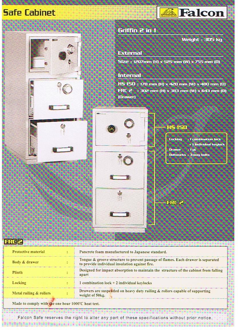 FIRE RESISTANT 3 DRAWER