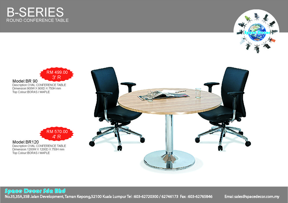 BORAS ROUND TABLE BR90 - BR120