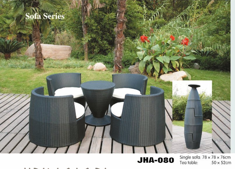 Stacking rattan sofa set.JHA-080