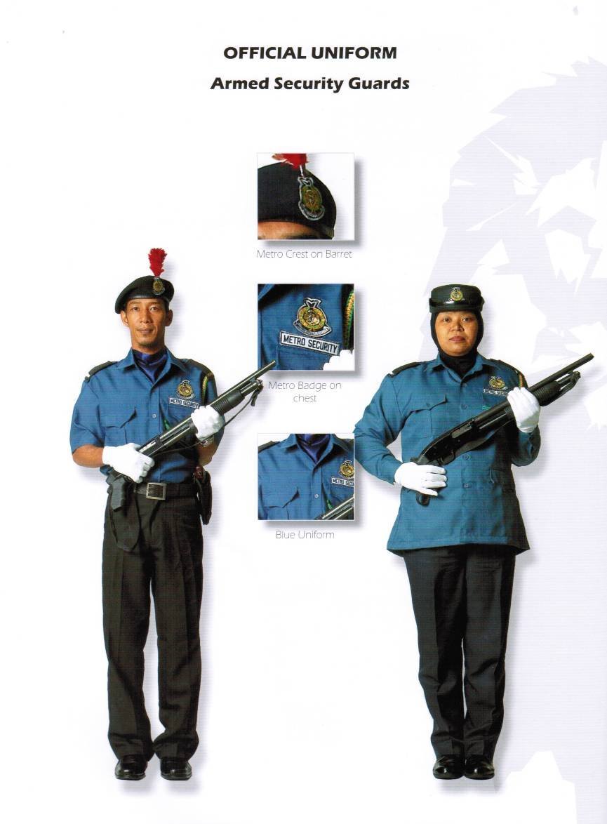 Uniforms for unarmed security