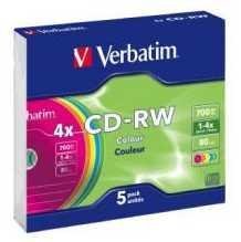 43133 CD-RW 700MB 5Pk Colour Slim Case 2x-4x_1280400861262