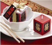 Double Happiness Keepsake Candle Asian Wedding