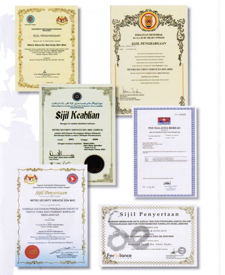 certificates 2