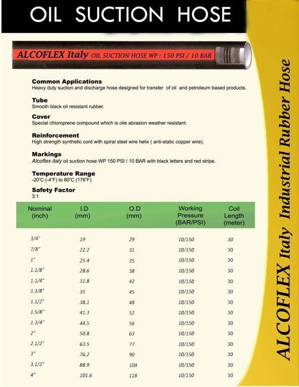 ALCOFLEX Oil Suction Hose