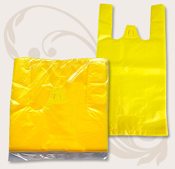 Yellow HDPE Plastic Bag 