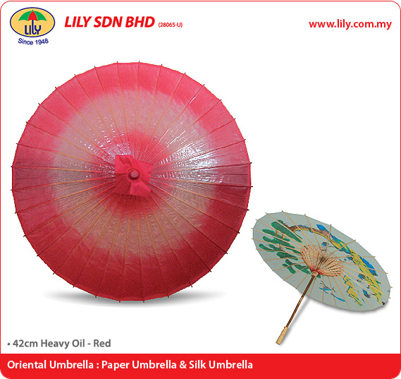 42cm Heavy Oil   Red (Umbrellas)