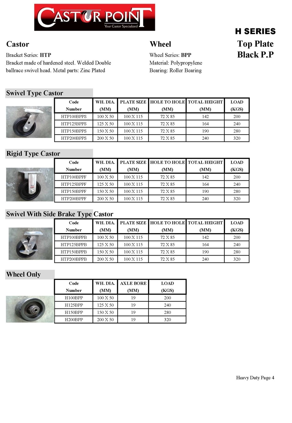 Heavy Duty Black PP