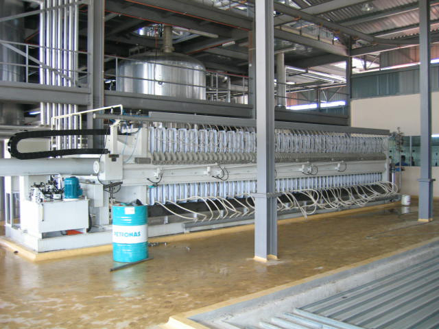 Filterpress installation   at site