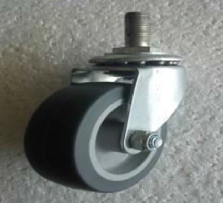 Light Duty Screw Stem Grey Rubber