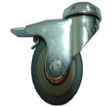 Extra Light Duty Bolt Hole Grey Rubber