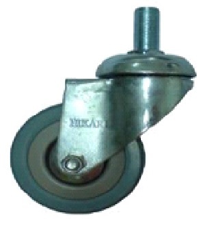 Extra Light Duty Screw Stem Grey Rubber