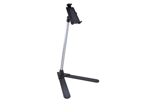TAB STAND1-4’ Adjustable iPad & Tablet Floor Stand with Push Button Universal Holder