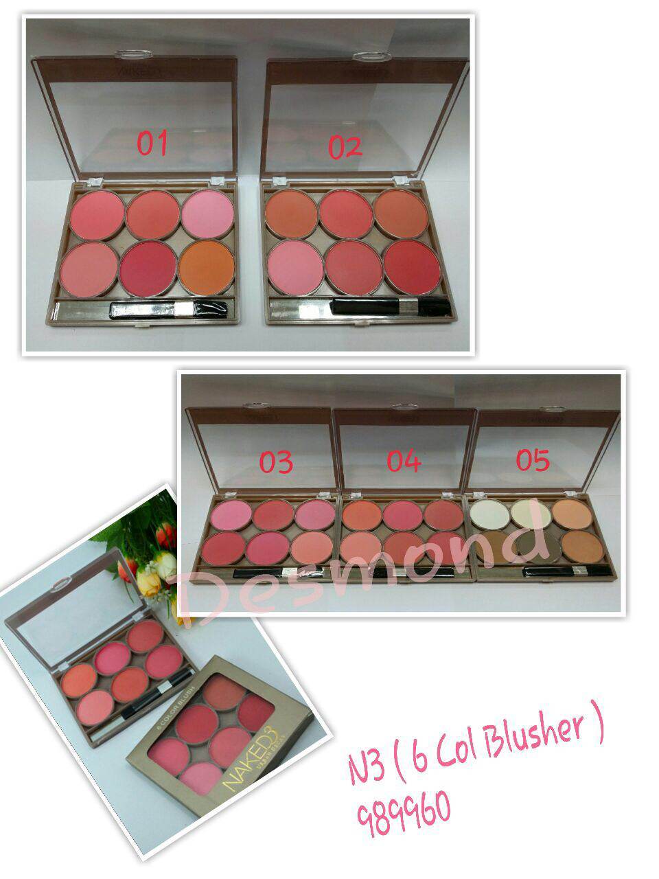 6 Col Blusher